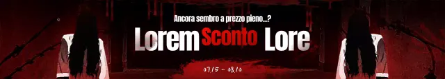 Vendita di concetti horror rossi e neri