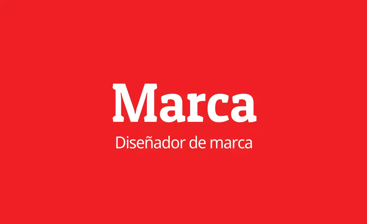 Rojo blanco marca simple