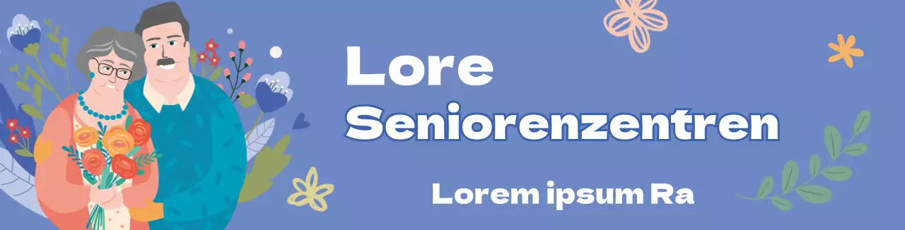 Blue Warm Illustration einer Sozialstation