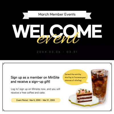 Black Modern Event Promotion Social Media Post