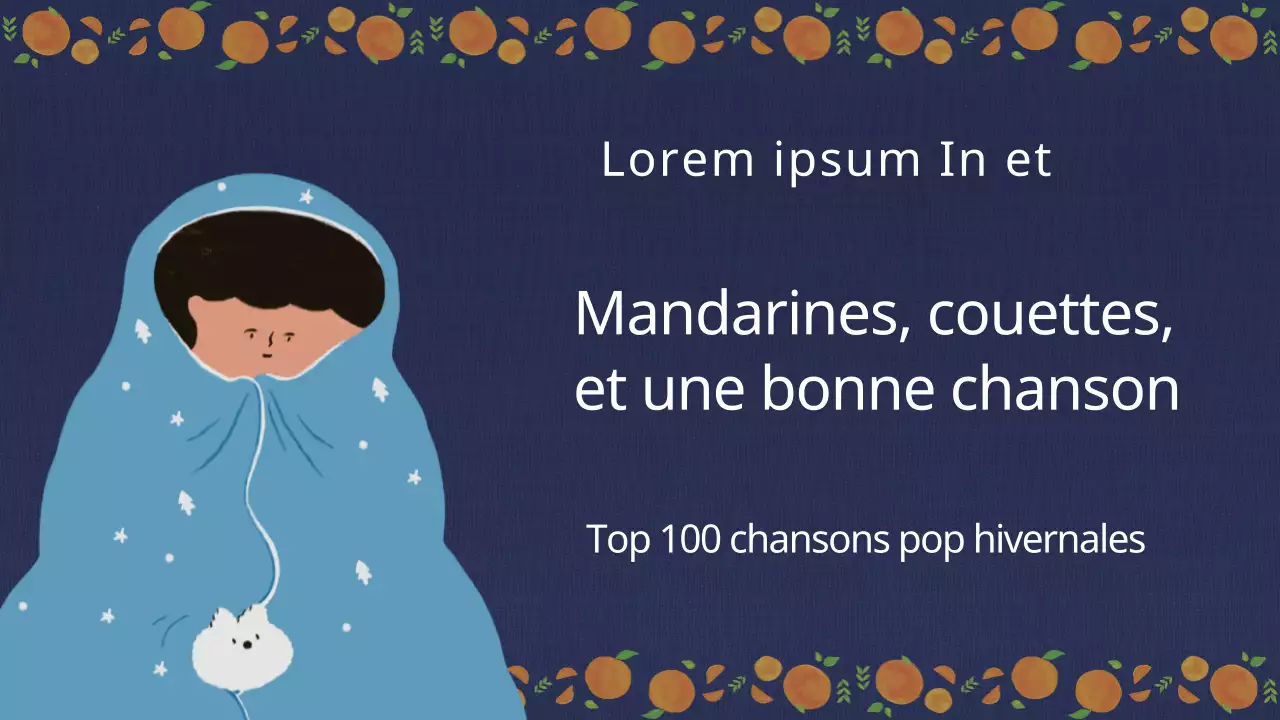 Écouter de la musique avec des illustrations émotionnelles bleues