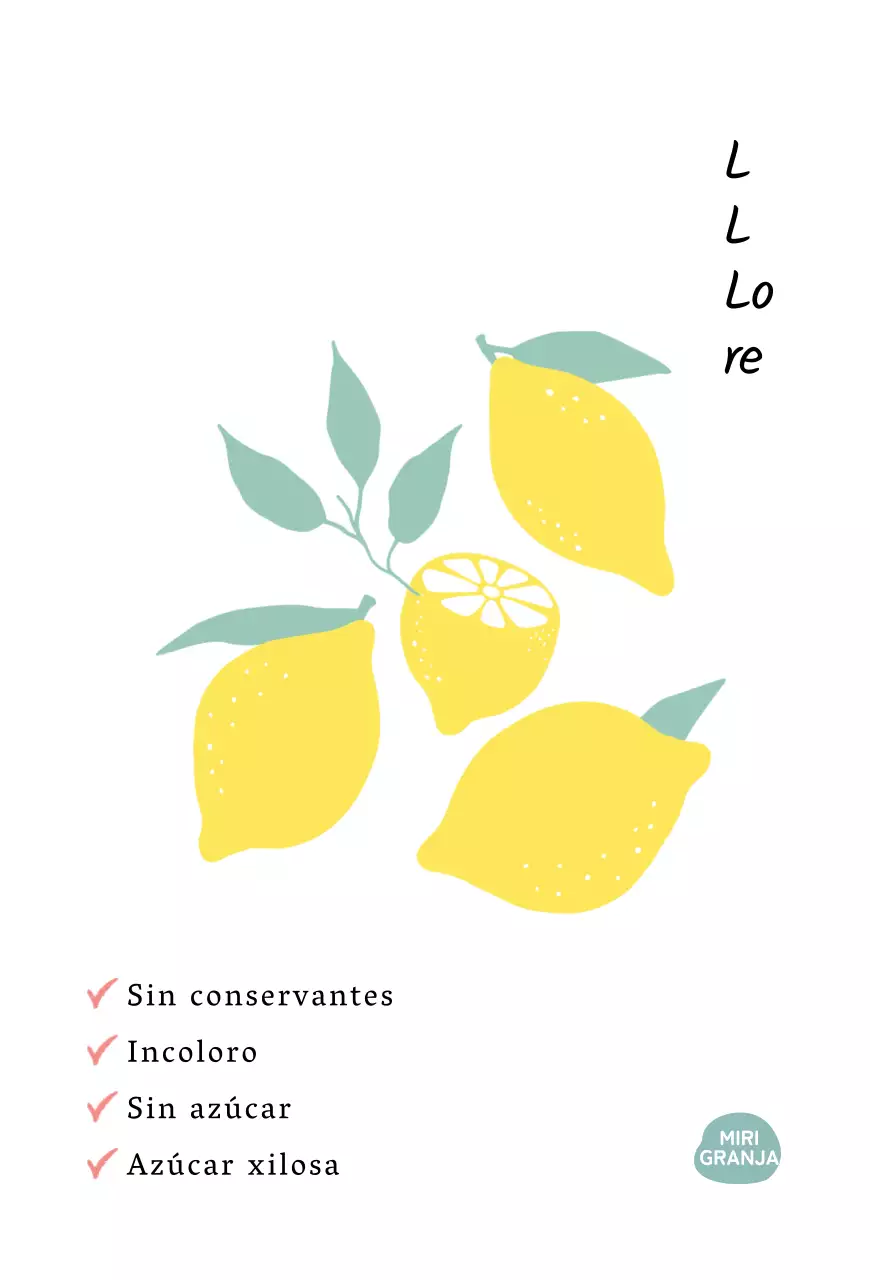 Postal ilustrada de limonada