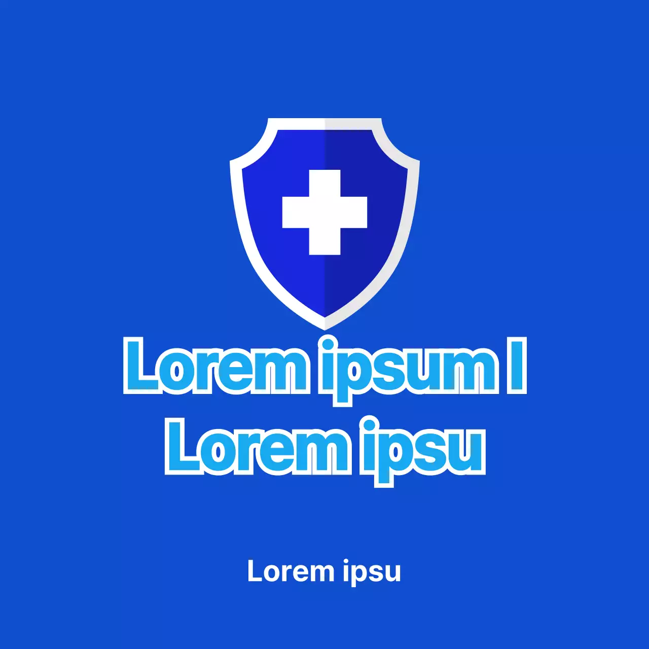 Adesivo medico blu Corona Vaccinated