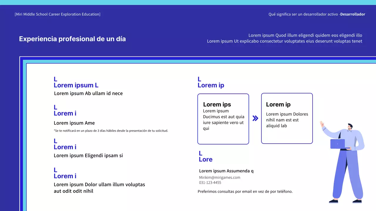 Formación para la exploración de carreras profesionales