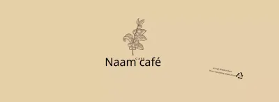 Beige botanische bloemillustratie