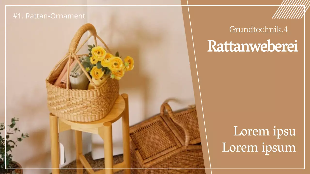 Brown Warmth Rattan Crafting Rattan Korb Making Class YouTube thumbnail