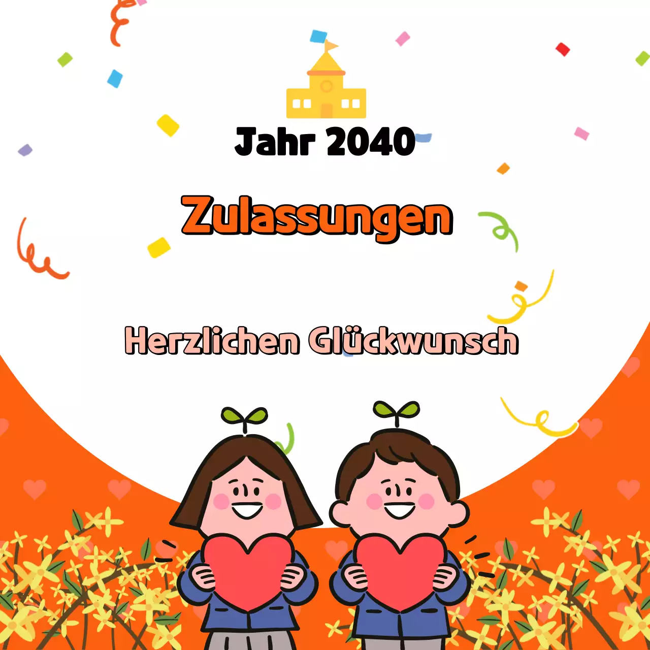 Rot Herzlichen Glückwunsch zu Ihrem neuen Job Typografie Illustration