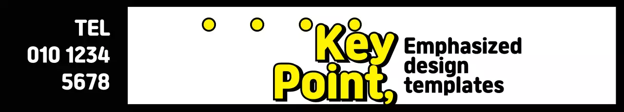 White Black Simple Emphasis Key Points