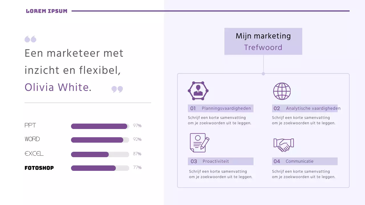 Een strakke portfolio voor marketingontwerp