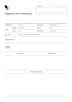 Een schoon, wit-beige voorstel voor bedrijfsverbetering