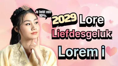 Roze en lichtblauw liefdes horoscoop concept