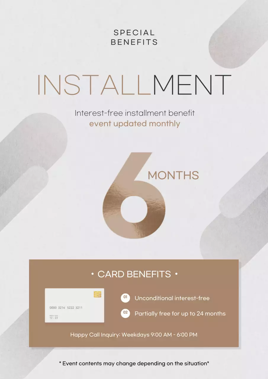 Purple Minimal Installment Promotion Poster