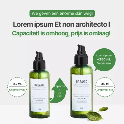 Cosmetica Bevordert de lancering van huidproducten met hoge volumes