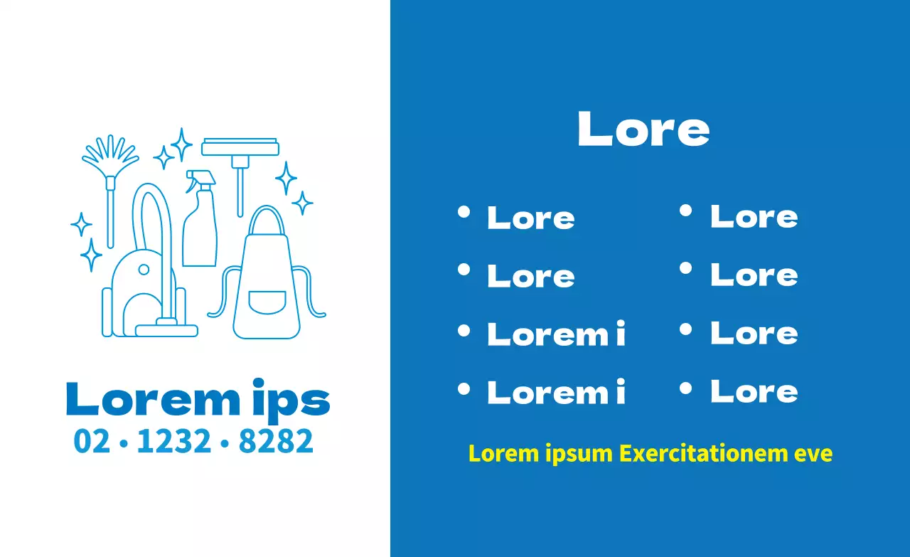 Lila Illustration zur Werbung für einen ordentlichen Reinigungsdienst