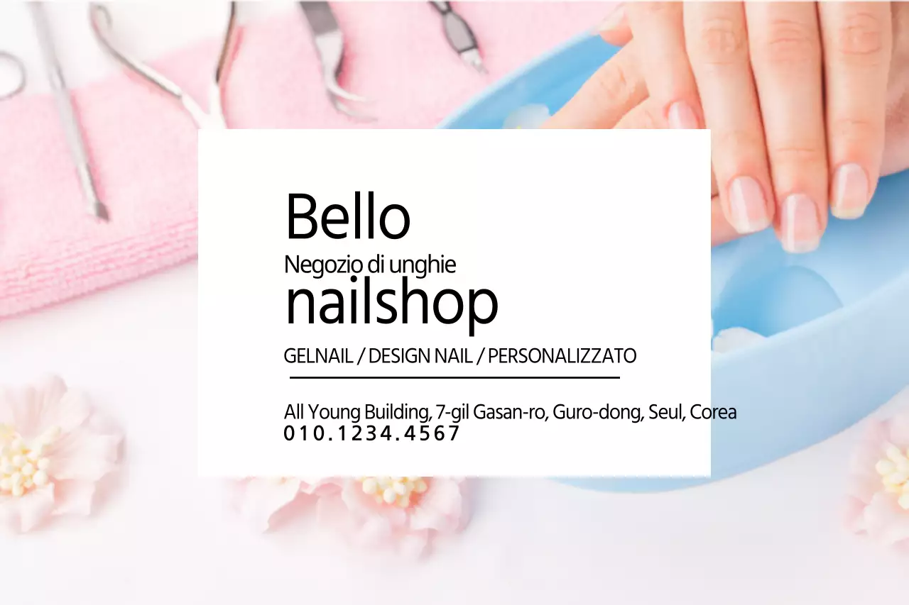 Bellissimo negozio di unghie