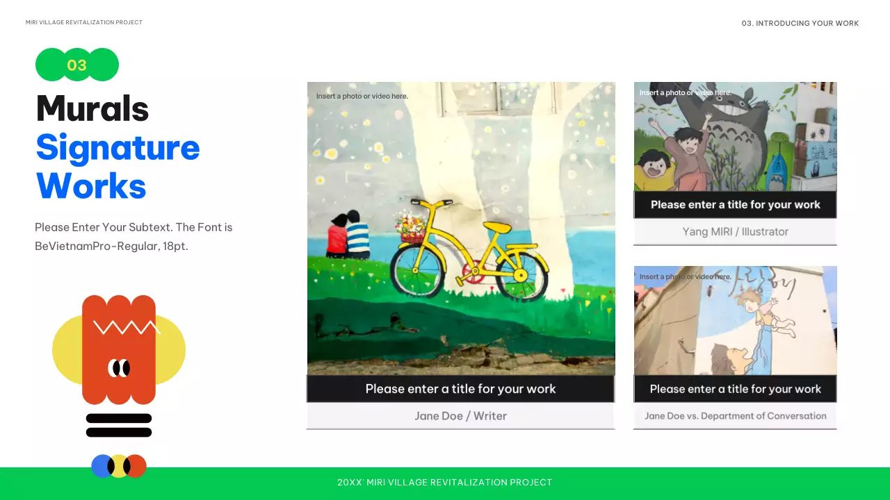 Colourful Abstract Exhibition Announcement Presentation