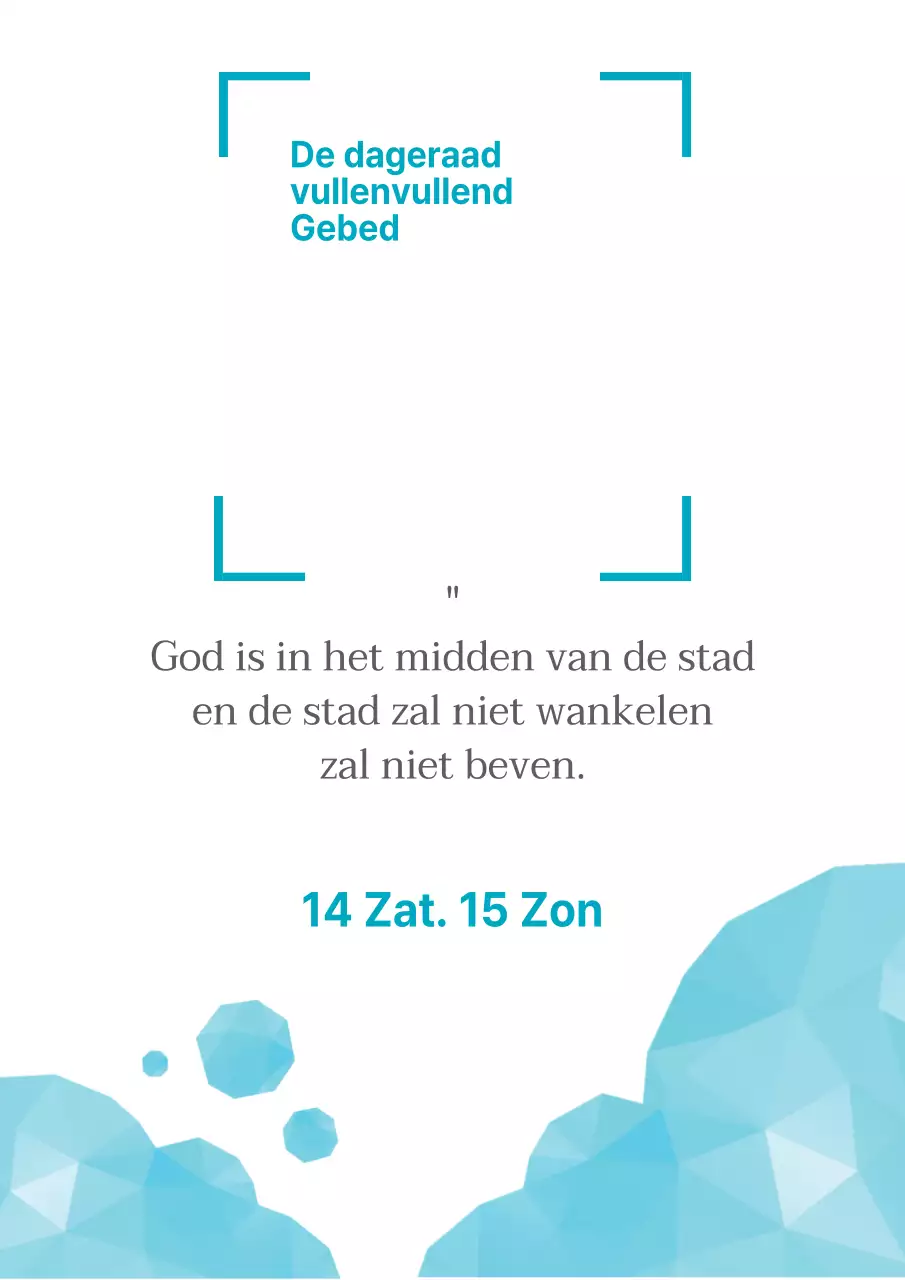 Nette gebedsinstructies bij zonsopgang met lichtblauwe wolkenillustraties