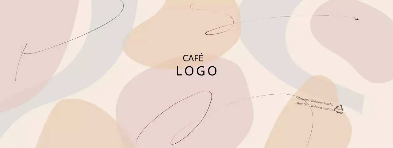 Motif de formes modernes beige