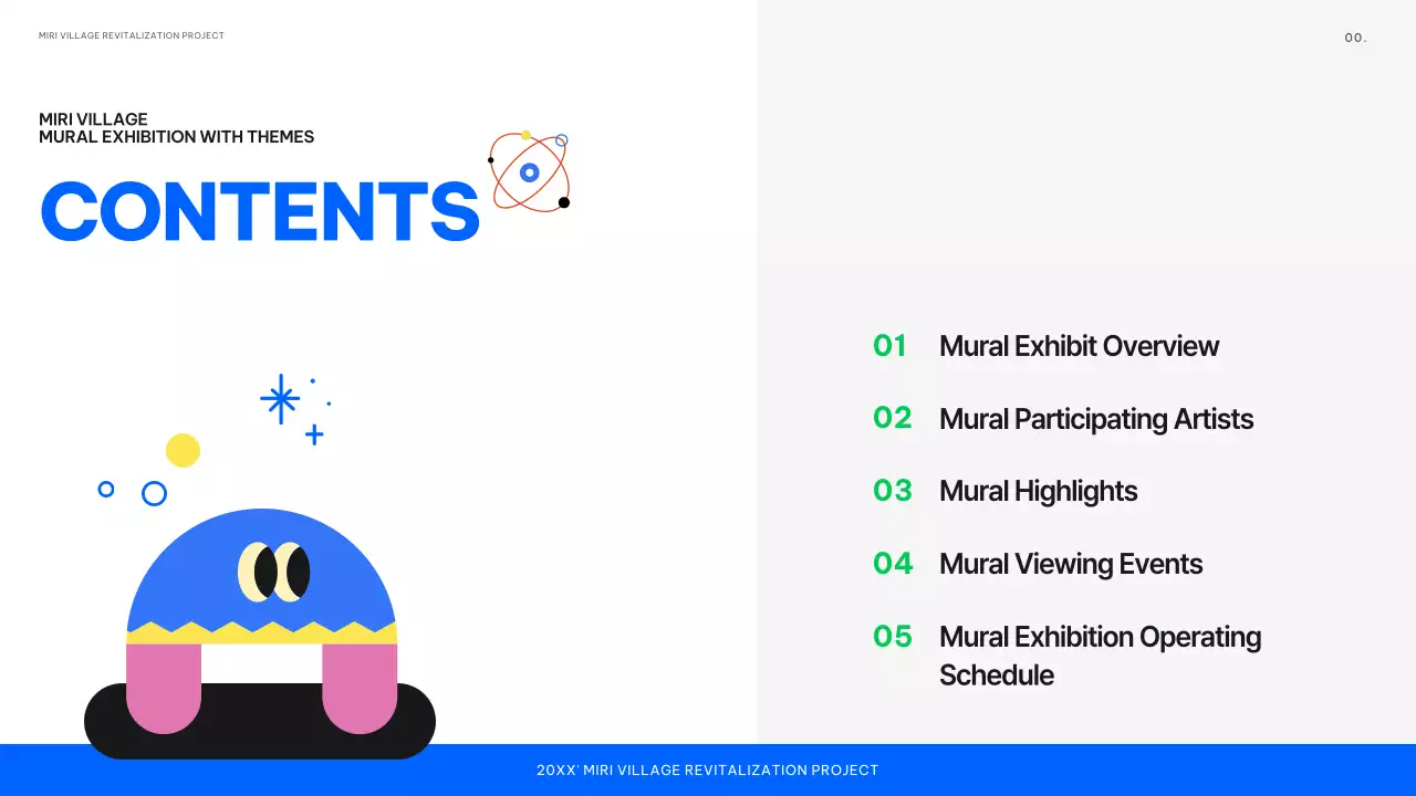 Colourful Abstract Exhibition Announcement Presentation