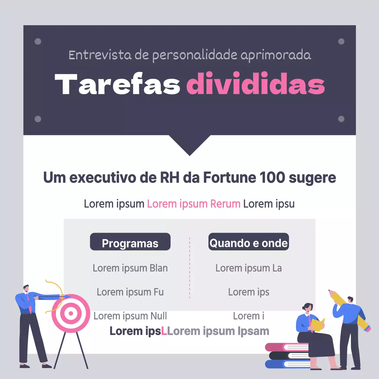 Divisão de tarefas
