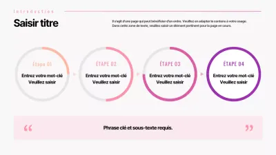 Graphique en camembert avec dégradé rose