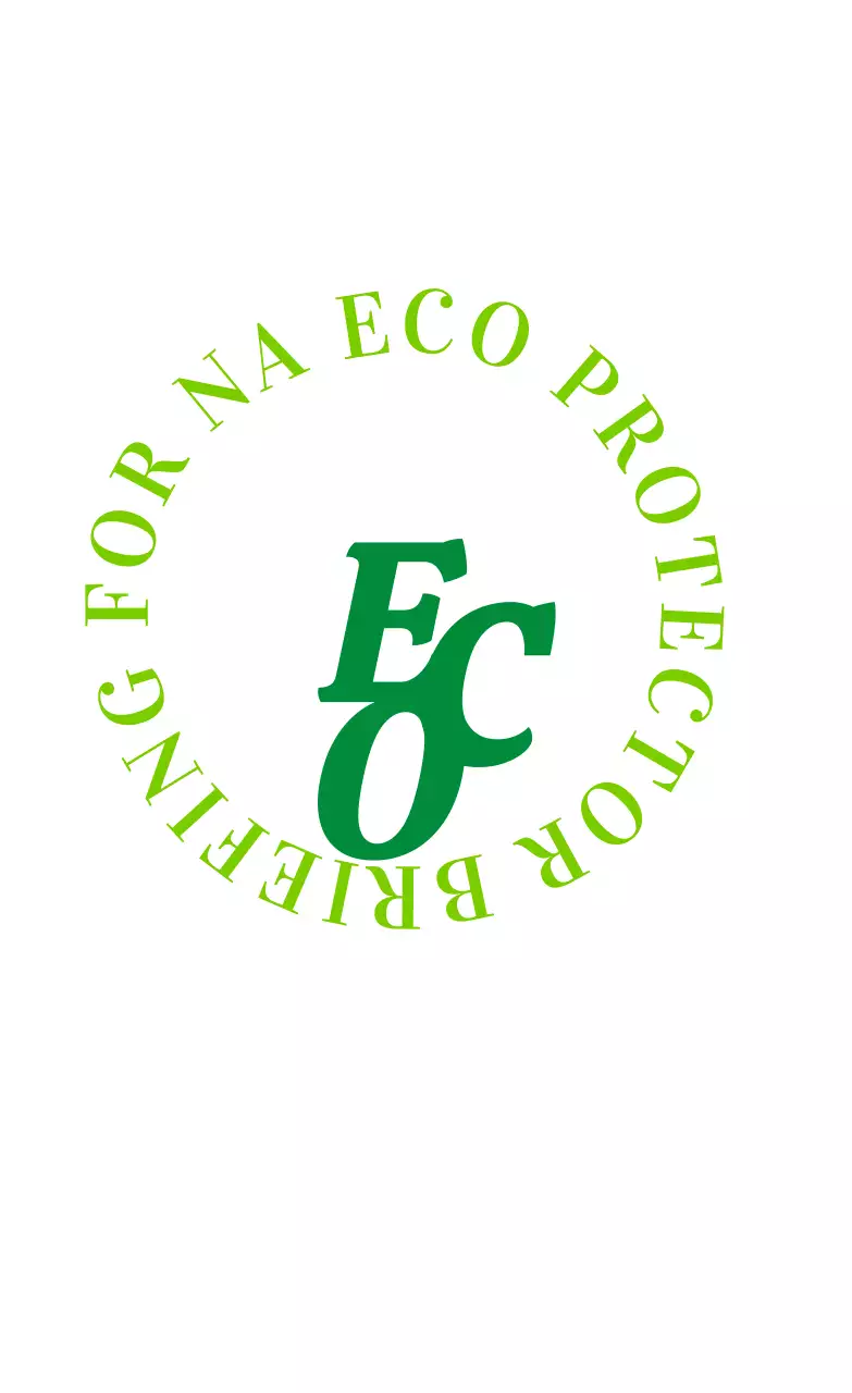 Promote your eco-certification with simple green text