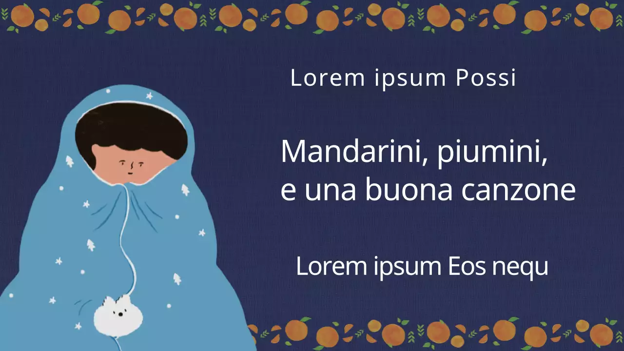 Ascoltare musica con illustrazioni emozionali blu