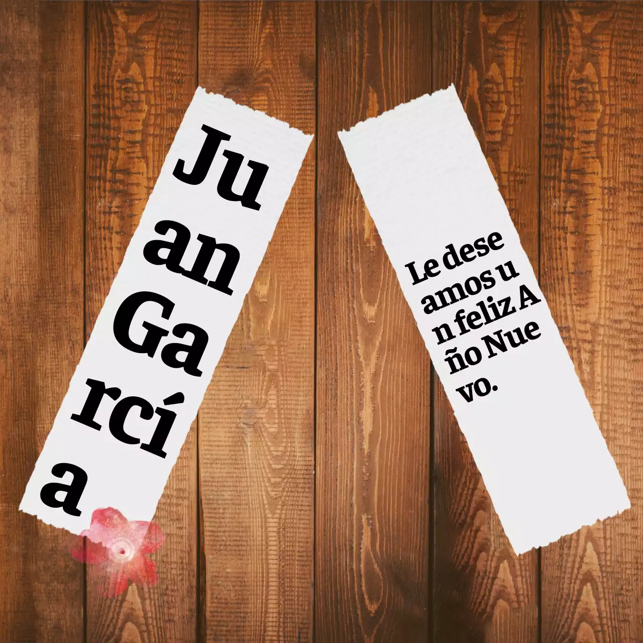 Tarjetas imprimibles con caminos y mensajes del Año Nuevo chino (fondo de puerta de madera y fondo de papel)