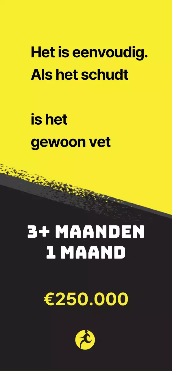 Kleurrijke, opvallende gezondheidsbanner met gele accenten op een zwarte achtergrond