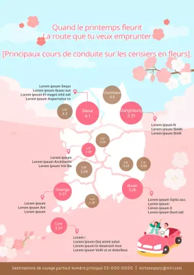 Quand conduire quand les cerisiers sont roses (infographie)