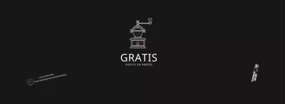 Zwarte eenvoudige café bekerhouder