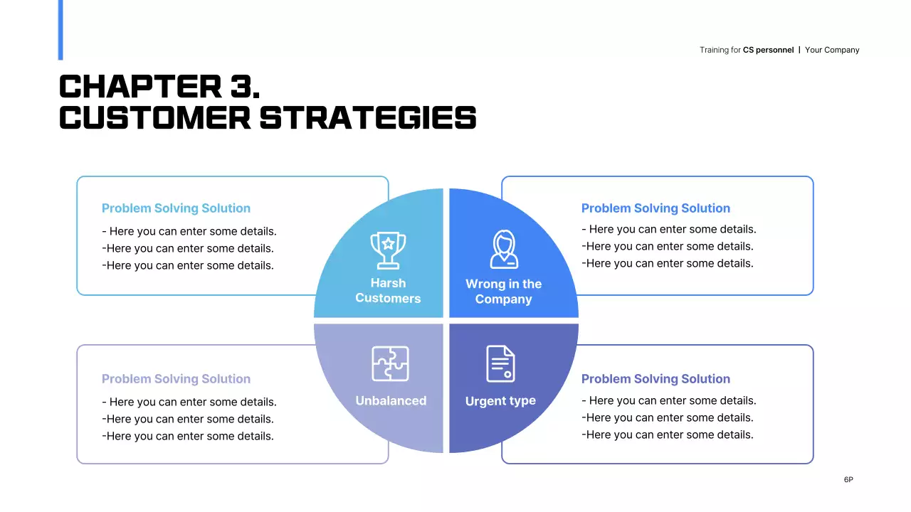 Blue Professional Customer Training Guide Presentation