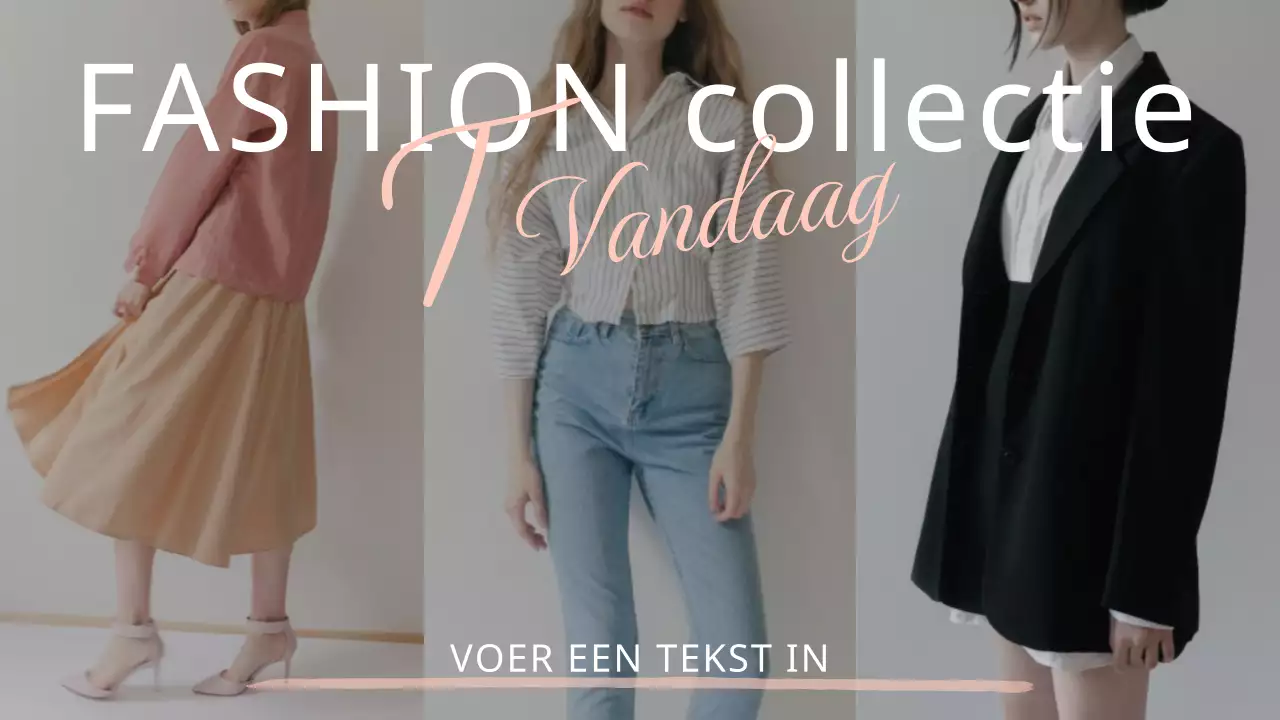 Fashion Howl Foto Layout in Grijs Koraal Roze