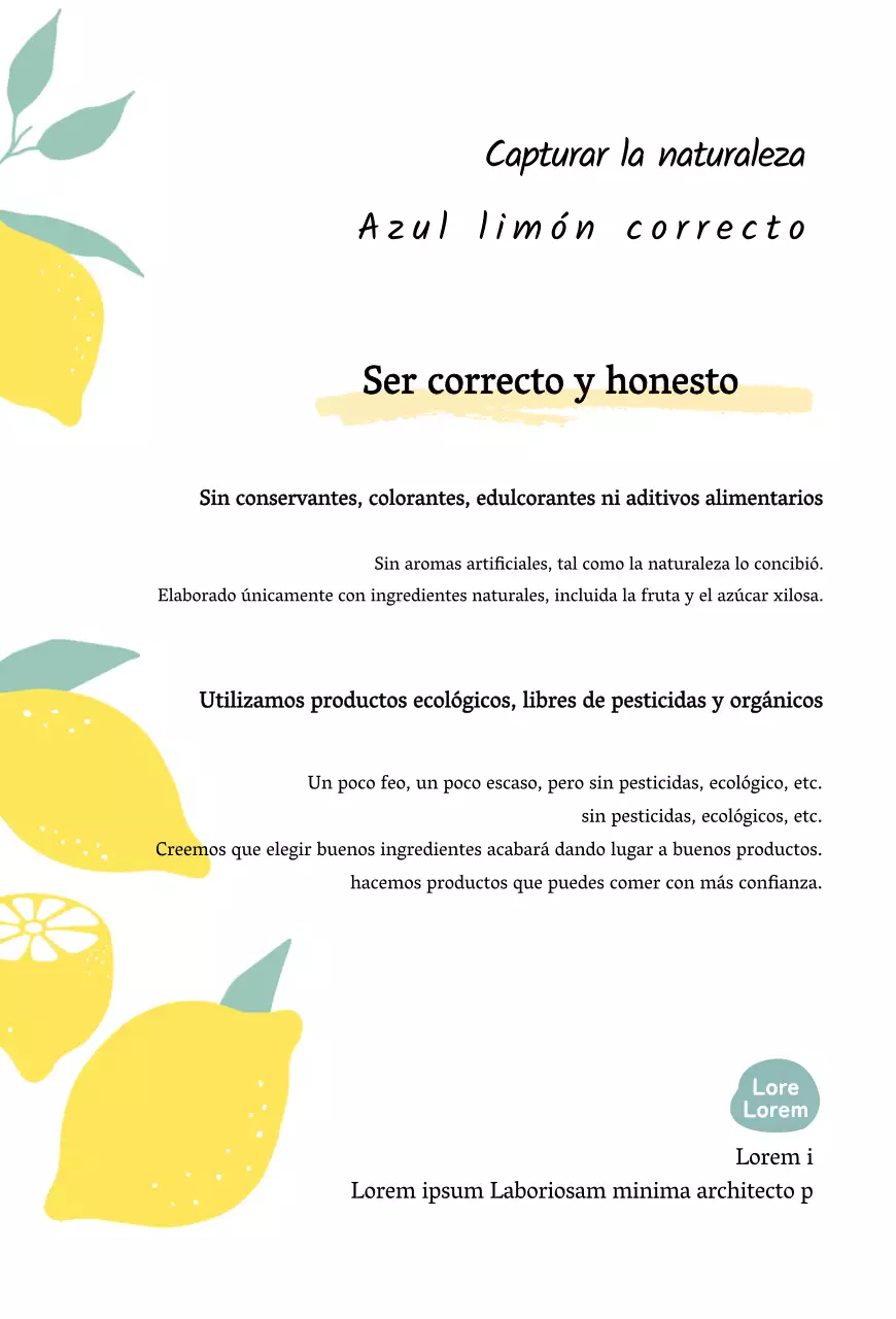 Postal ilustrada de limonada