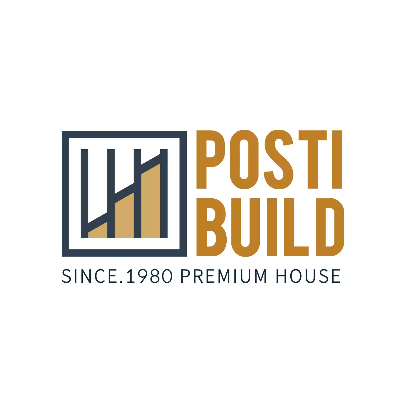 白 シンプル 建設 ロゴ