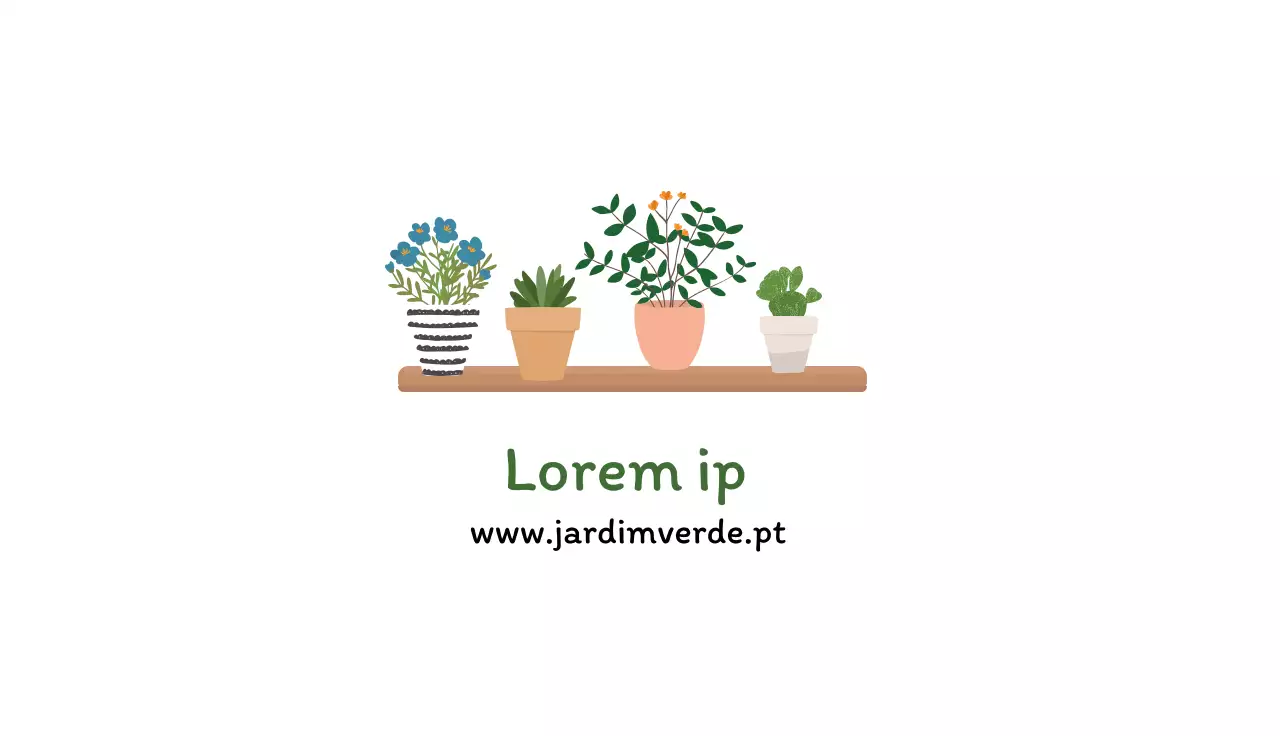 Ilustração branca de um jardim botânico limpo