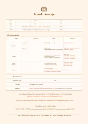 Contrato simple beige