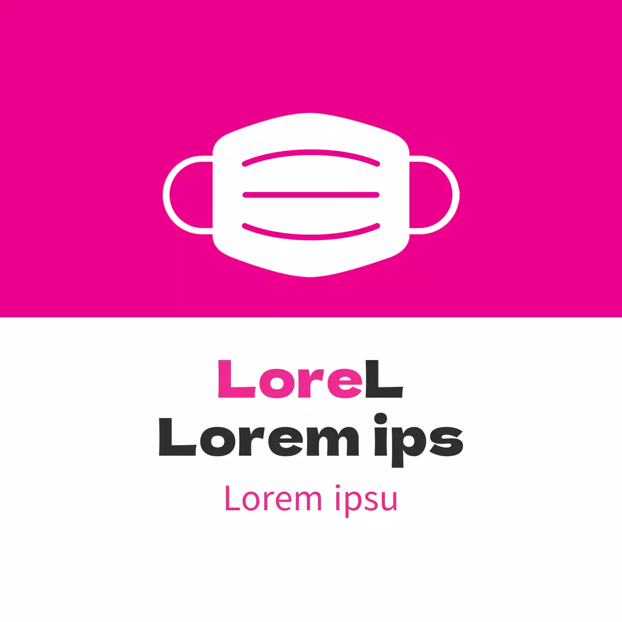 Cómo llevar una máscara de corona rosa ilustrada