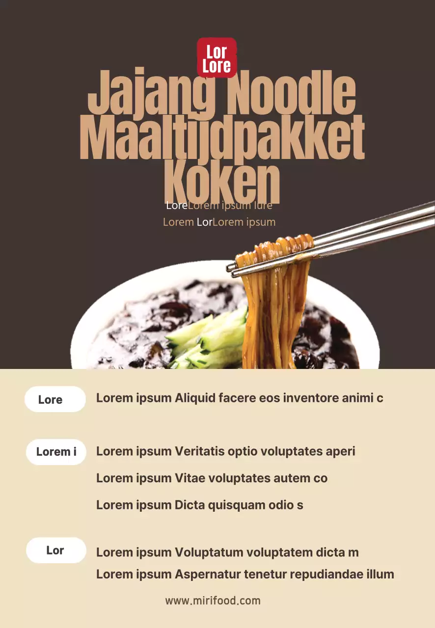 Voedselfotografie Intens Chinees Maaltijdpakket Recept Rijst Cake Memo