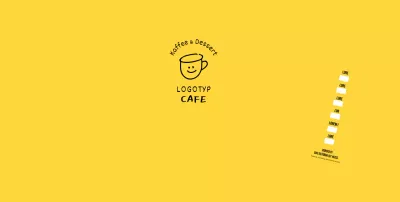 Gelbe handgezeichnete Illustration