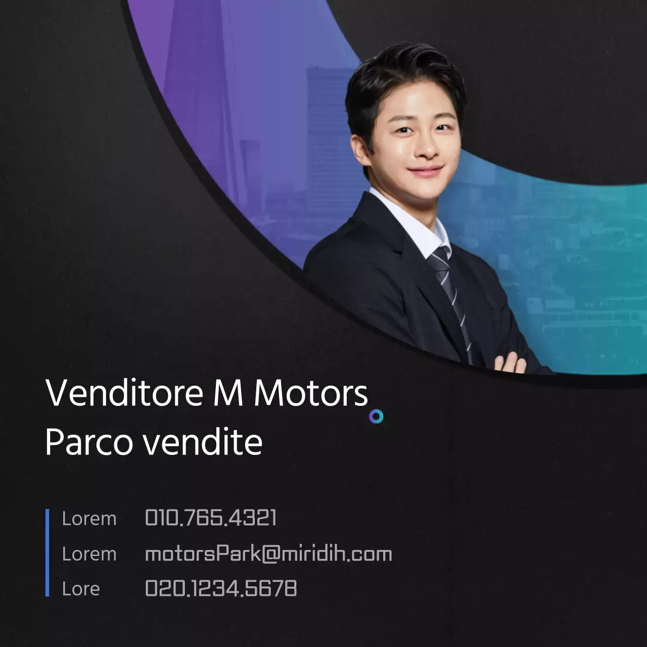 Profili dei venditori in nero e sfumati