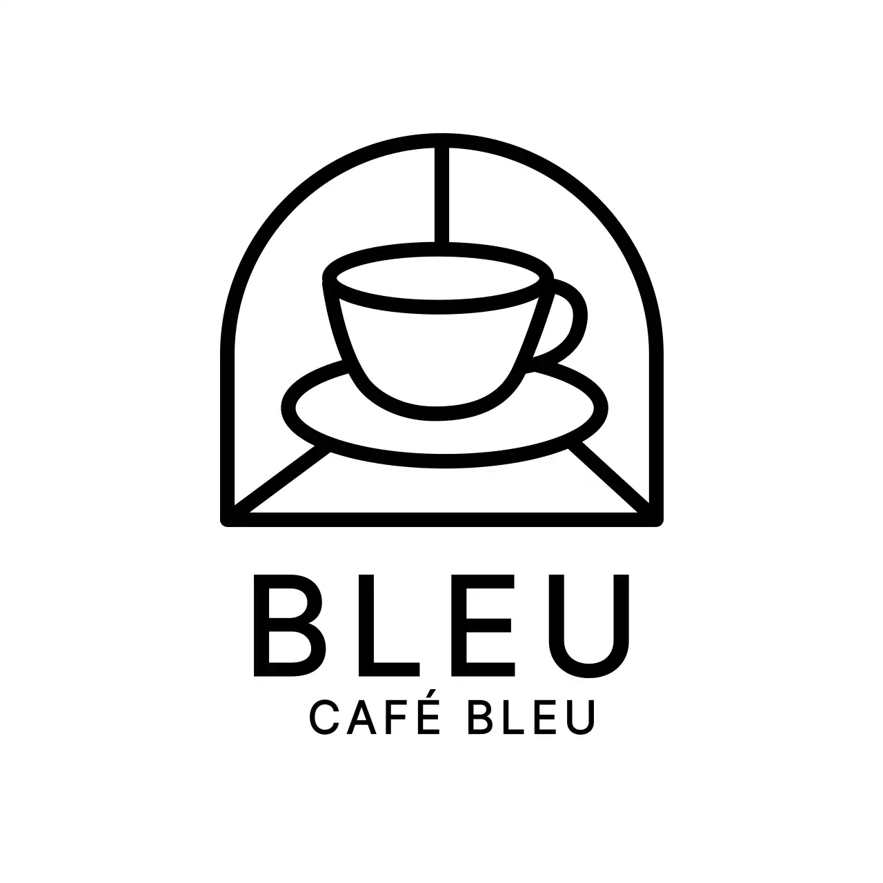 Simple Symbol Cafe Ice Cup