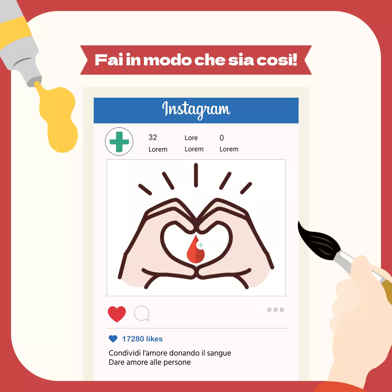 Dooclass Giornata mondiale del donatore di sangue Carta Novità Design