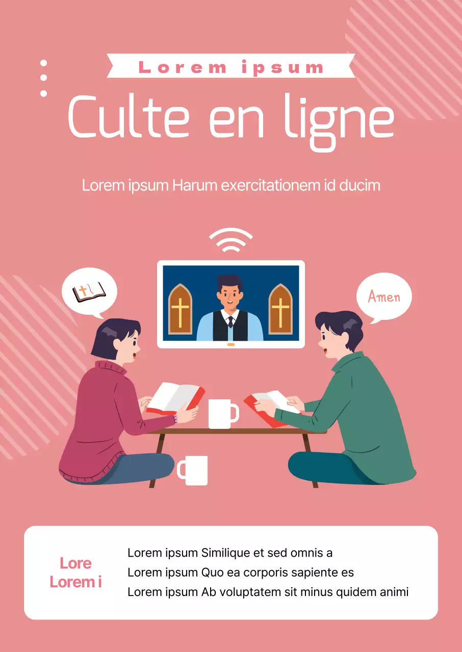 Illustration rose Corona Prevention Church Guide