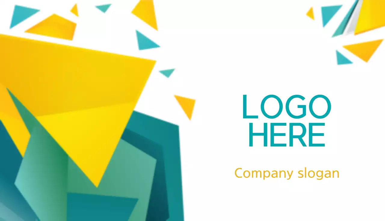 青 モダン ビジネス 名刺