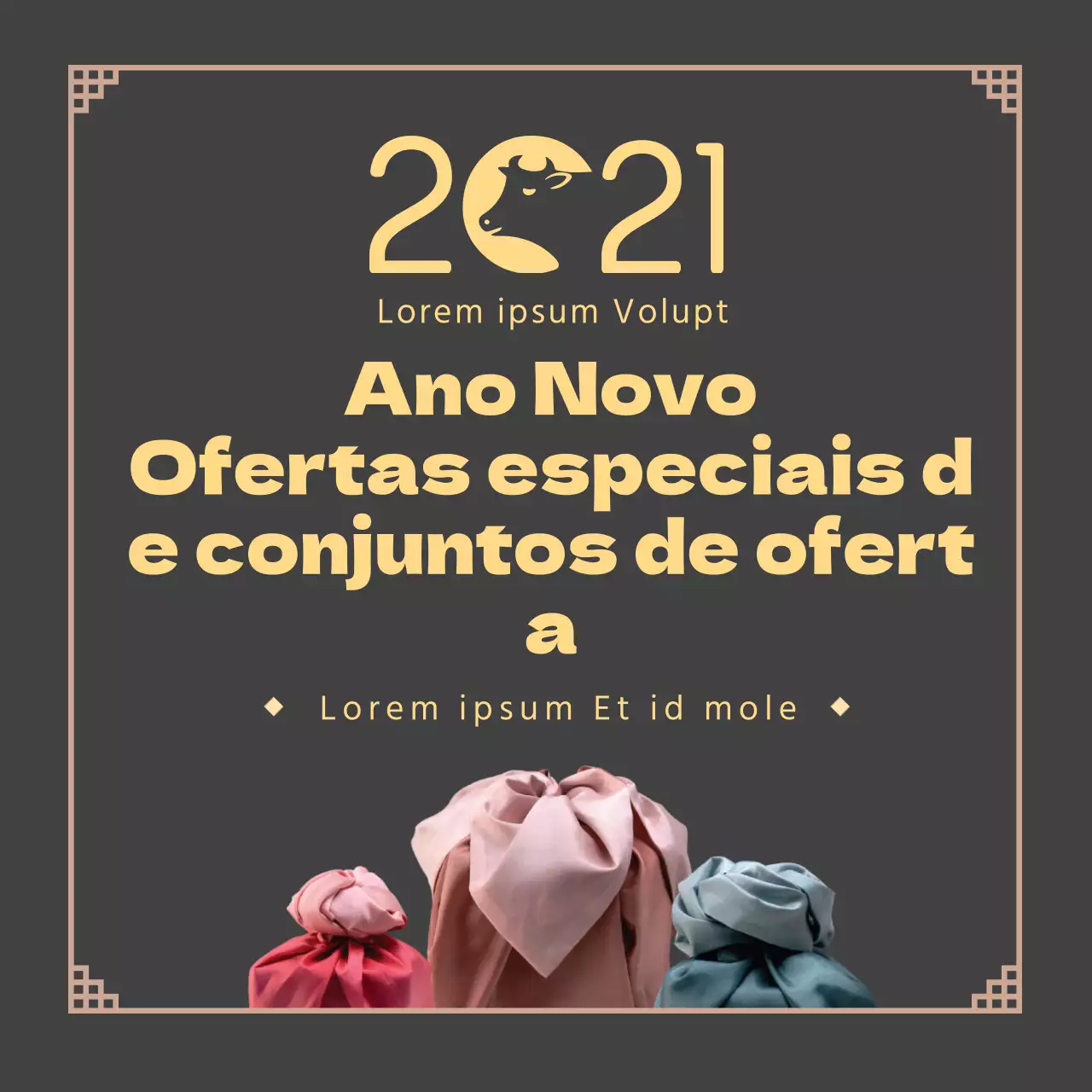 foto bege logótipo saudações tradicionais de ano novo
