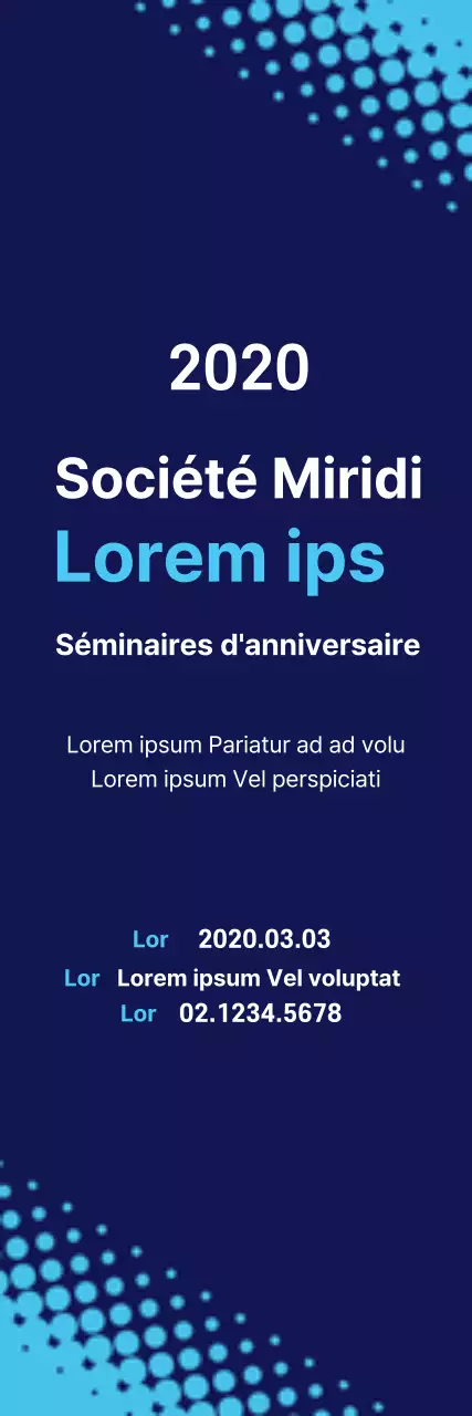 A propos du Séminaire Simple Style en bleu clair et bleu marine