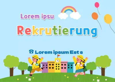 Hellblau grün niedliche PR-Einstellung