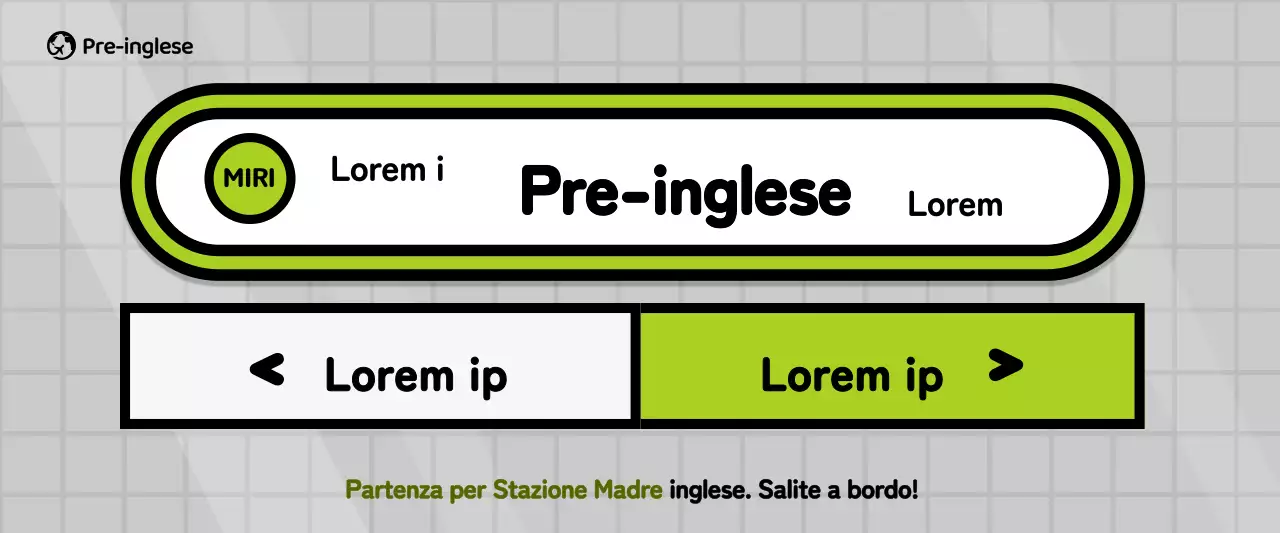 Promozione del concetto di scuola metropolitana in grigio e verde