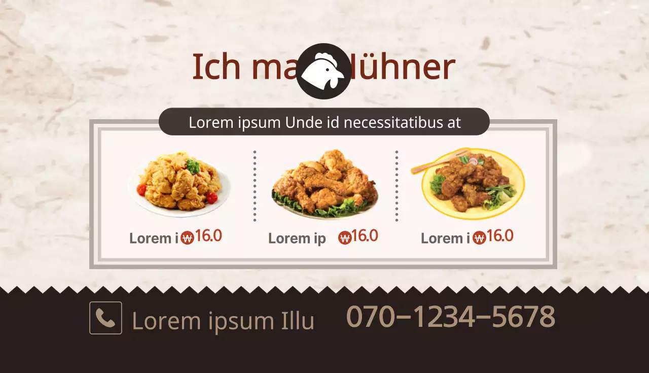 Ich mag Huhn
